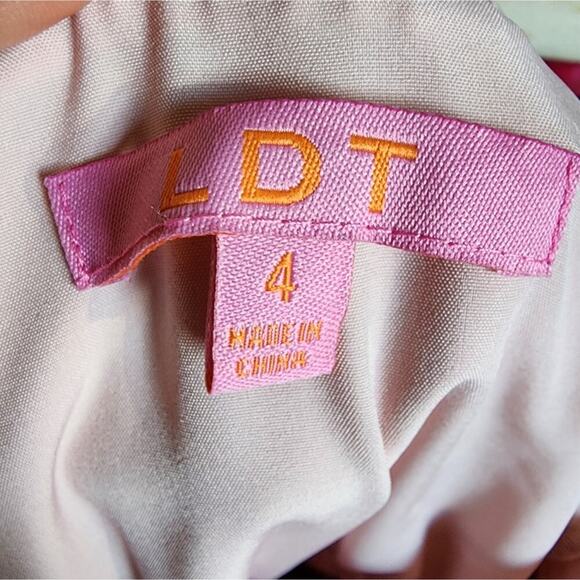 LDT BY ALEX + MICHAEL TOCCIN NEW BLUSH PUFF SLEEVE DRESS SIZE 4 - Picture 8 of 11